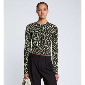 프로엔자슐러 PROENZA SCHOULER ANIMAL JACQUARD CARDIGAN GREEN NEPSM6CD103-GN 1021228