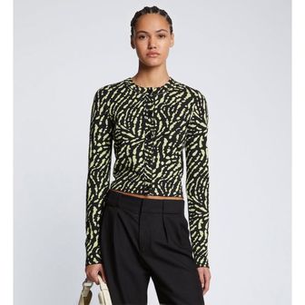  프로엔자슐러 PROENZA SCHOULER ANIMAL JACQUARD CARDIGAN GREEN NEPSM6CD103-GN 1021228