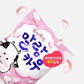 롯데제과 말랑카우 대용량 158g 딸기우유맛 x 6개_