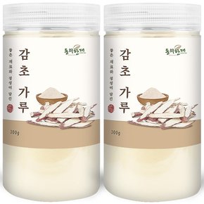 동의한재 최상품 국산 감초 가루 분말 300g x 2개