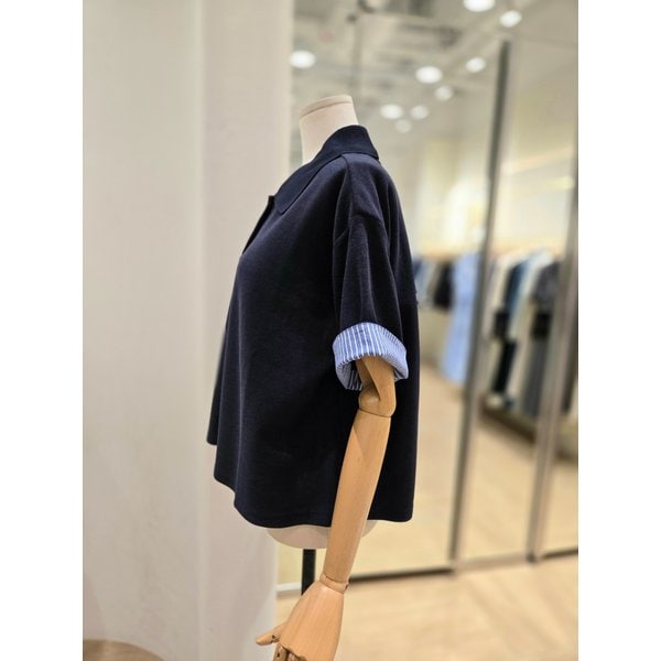 [부산점] 박스핏 니트 카라 티셔츠 (PS2CH00981)