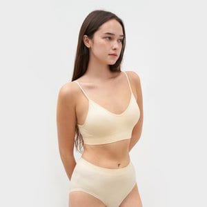 세컨스킨 NEW 심리스 하트핏 캐미브라 NXWOU9733