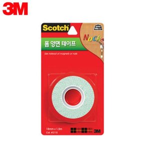 3M 스카치 일반 폼양면테이프(18mmx1.5M)/양면테이프
