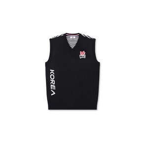 WAAC(왁골프)Men Team Korea Knit Vest_WMWAM24531BKX