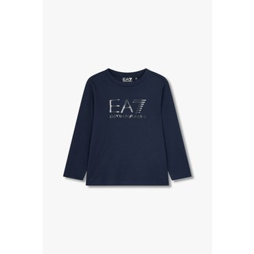 엠포리오아르마니주니어 EA7로고 롱 슬리브 티셔츠(0454310101)