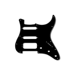 Fender 픽가드 Pickguard Stratocaster® H S 11-Hole Mount 3-Screw HB Black 3-Ply