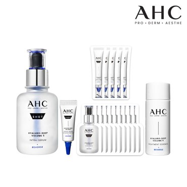 AHC 프로샷 히알루로 딥볼륨5 인트라세럼 40ml+세럼1mlx10매+아이크림5ml+1mlx5매+에센스20ml