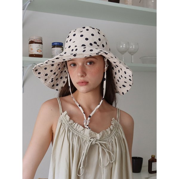 LOTTIE POLKA HAT_white