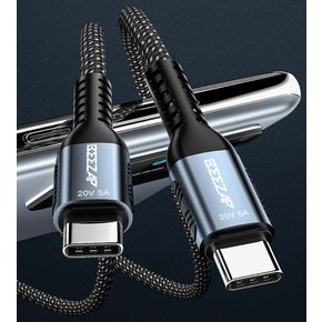 C to C 100W PD 고속 충전 케이블 200cm 초고속 노트북 맥북 프로