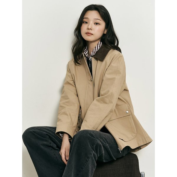 [B. my] 코튼 마치 헌팅 점퍼  베이지 (BF5839N01A)