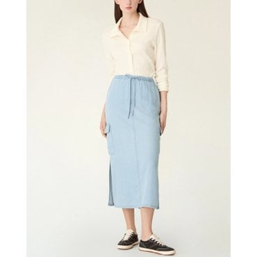 DKNY 카고 슬릿 스커트 (DW2F1NSC093I)