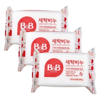 비앤비 유아 세탁비누 200g 아카시아 X 12개/ 아기빨래