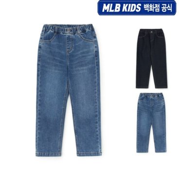 MLB키즈 (백화점공식) 24FW바시티 기모데님팬츠 (2color) 7ADPV0346