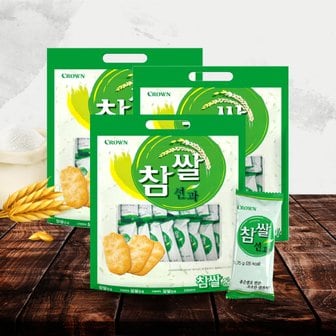 너만아는과자점 크라운 참쌀선과 253g x 3봉/ 주전부리 쌀과자 사무실 어른간식