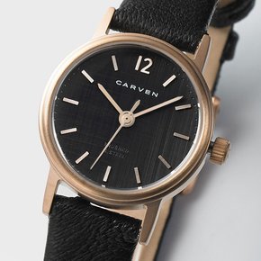 [CARVEN] 여성 가죽시계 CV611-RBK/BK