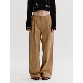 [COTTON] Two Tuck Wide Cotton Pants_2color