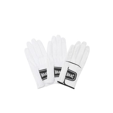 왁 Men Synthetic Leather WAACKY Golf Gloves (3PACK)_WGHCX25140WHX