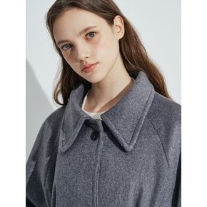 Classic Wool balmacaan Coat [Gray]