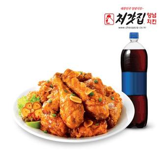 처갓집양념치킨 [처갓집 양념치킨] 와락(간장)치킨+콜라 1.25L