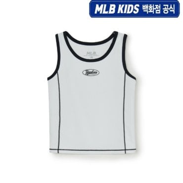 MLB키즈 [백화점공식] 25SS  베이직 여아 슬리브리스 래쉬가드  7FSWB0453-50WHS