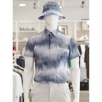 볼빅 [여주점] 골프웨어 남성 골프 전판 패턴 제에리 반팔 티셔츠 SP407