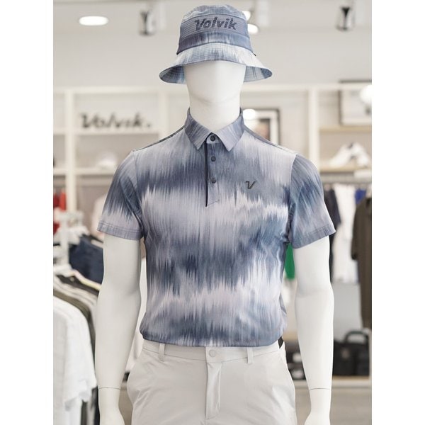 [여주점] 골프웨어 남성 골프 전판 패턴 제에리 반팔 티셔츠 SP407