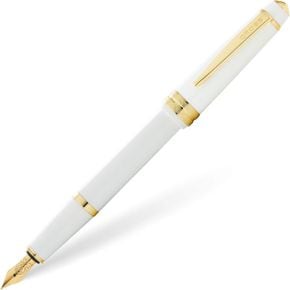 영국 크로스 만년필 CROSS Bailey Light Polished White Resin and Gold Tone Fine Nib Fountain