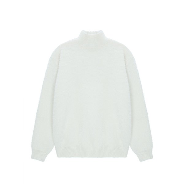 [Washable] Angora Mock Neck Knit - Ivory - SSG.COM