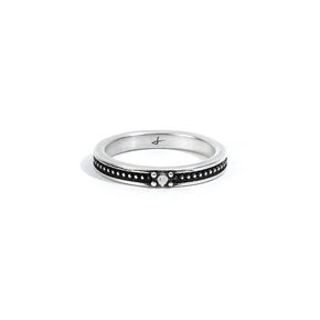 SEWN SWEN SILVER SMALL GEMSTONE MODEL RING