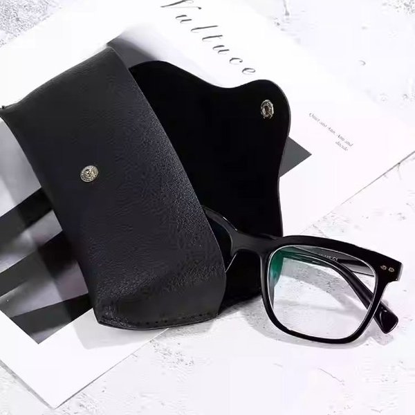 휴대용 가죽 안경 케이스 선글라스 보호 수납 파우치 (WFJKWJ8)