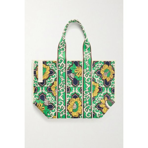 알레마이스 리아나 자카드 니트 토트백 그린 46376663163083593