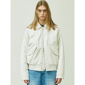 REVERSIBLE CWU-45P FLIGHT BOMBER JACKET CREAM