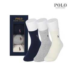 POLO 폴로 숙녀 솔리드 자수 3족선물세트 RL13209S