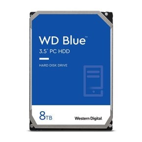 Western Digital WD Blue HDD 8TB CMR 3.5 SATA 5640rpm 128MB PC WD80EAZZ-EC 웨스턴 디지털