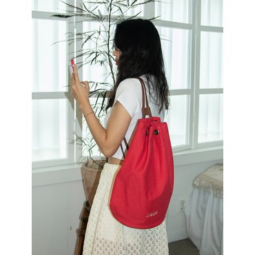 이로코 logo bucket bag_red