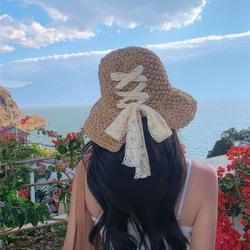 BZHJ1L0M_51레이스리본 라피아햇 ELM-176