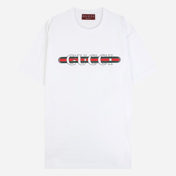 [시흥점] 5F 788093 XJGL6 9074 프린티드 코튼 저지 반팔 티셔츠 화이트