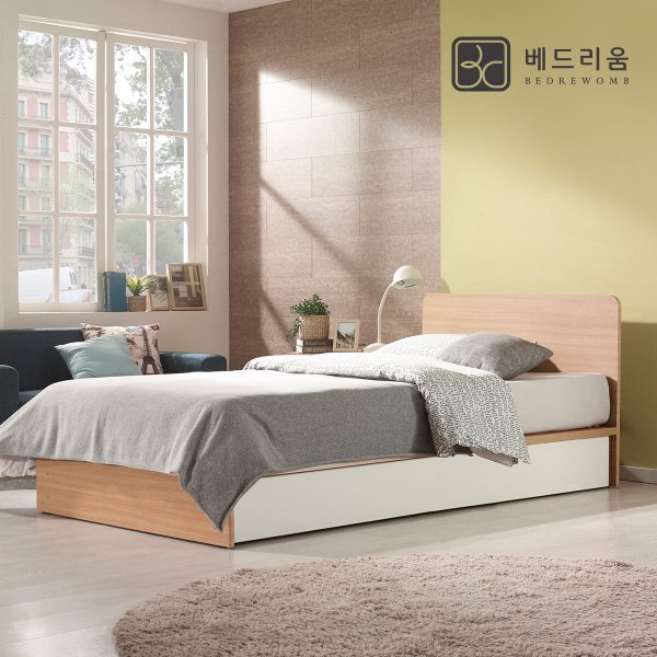 금성침대 베드리움 클릭 평상형 침대 SS+독립 매트리스