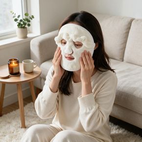 스팀타월 홈케어 페이스 관리 타올 이중구조 충전 소프트 얼굴