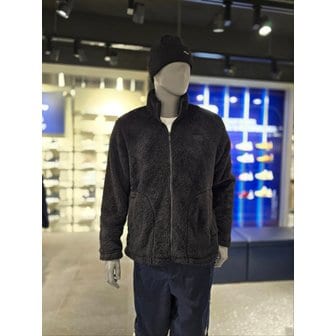 휠라 [파주점] 공용 베이직 실키보아 플리스 자켓 (FS2PLG4101X-BLK)