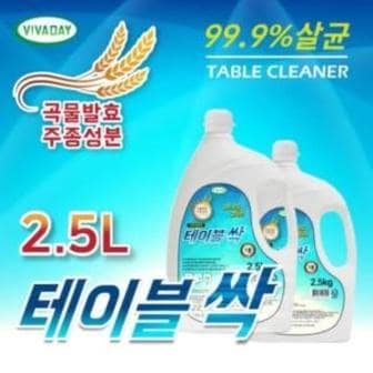 제이큐 끈적이는식탁테이블기름때세정제 테이블싹2.5L