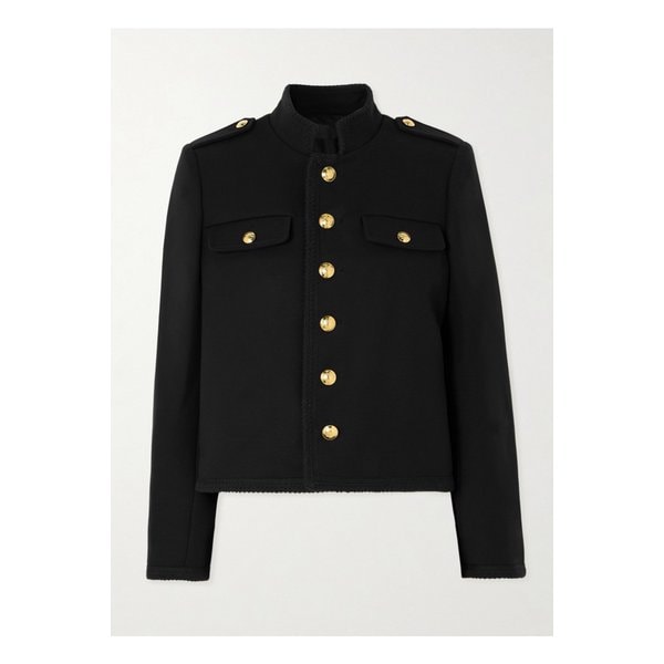 닐리 로탄 브리엘라 브레이드 코튼 트윌 재킷 블랙 1647597338884534