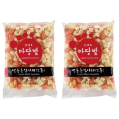 마당발 냉동혼합 감자,당근 (중국, 1KG)  2개