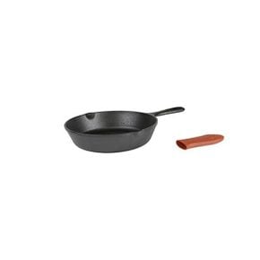 미국 롯지 무쇠팬 Lodge Cast Iron Skillet with Red Mini Silicone Hot Handle Holder 8inch 13