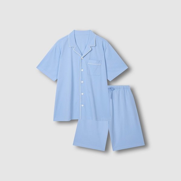 남 JAJU AIR 코튼 5부 파자마 세트 J216201173051