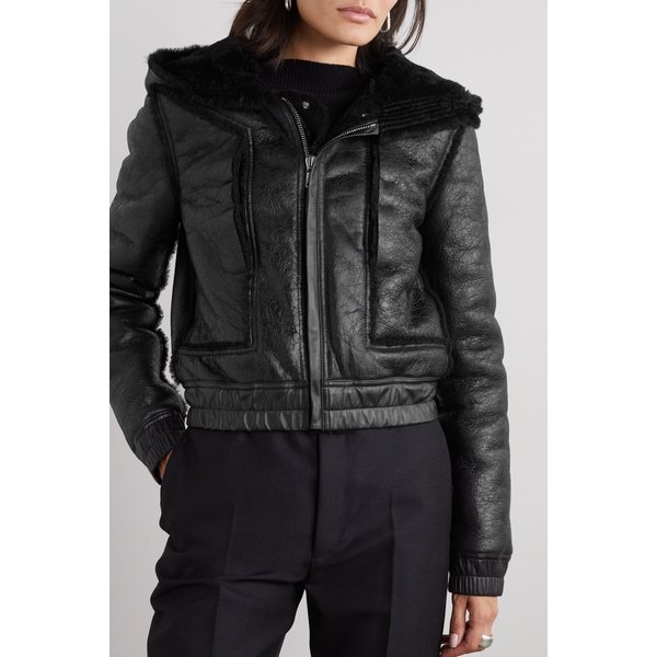 릭오웨스 후드 시어링 보머 재킷 블랙 1647597305569739