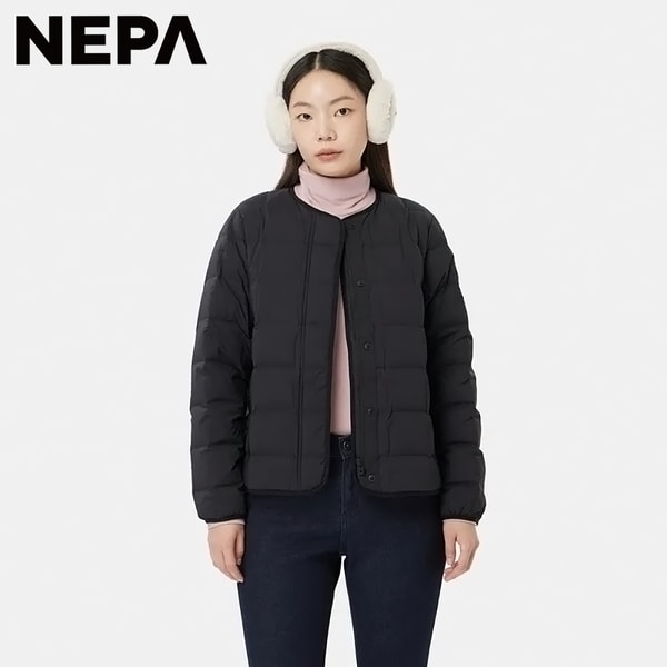 [부산점] 여성 모노 튜브 넥리스 다운자켓 7L82063