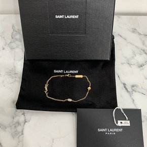 [명품] 생로랑 25SS YSL 모노그램 오피움 하트 참 브레이슬릿 팔찌 /