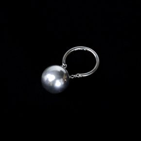 [R240205] Big Ball Drop Ring - L