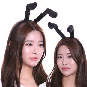 개미머리띠 블랙 파티 소품 사진 꾸미기 생일 이벤트